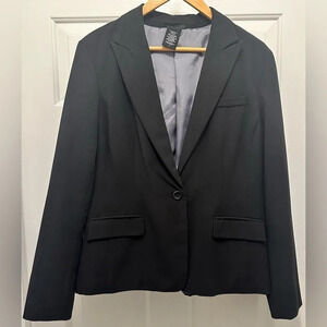 Metaphor Women’s Black Suit Jacket Blazer Size 16